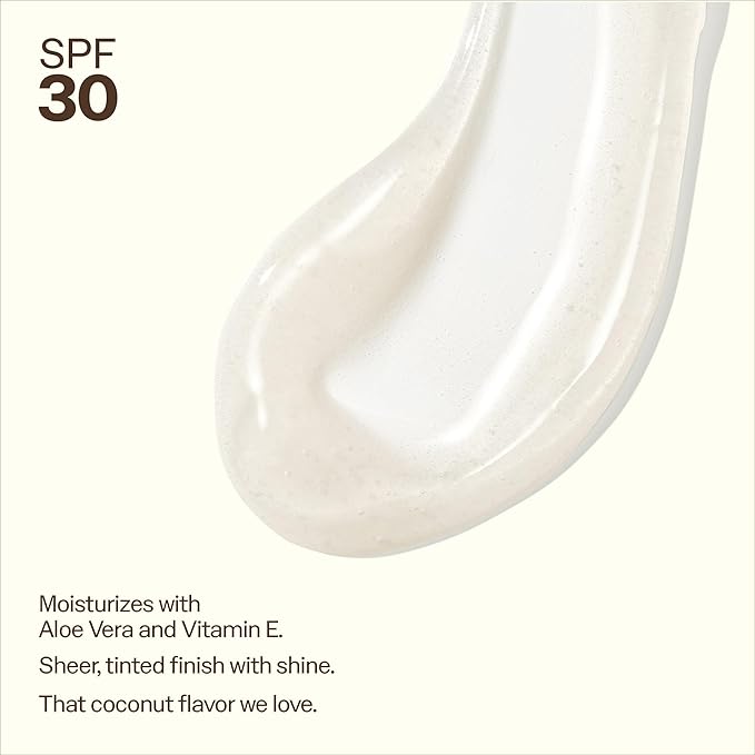 Sun Bum SPF 30 Sunscreen Coconut Lip Balm Sunscreen - Broad Spectrum Moisturizing with Aloe & Vitamin E - Hawaii 104 Act Compliant (Made Without Octinoxate & Oxybenzone) - 0.5 oz