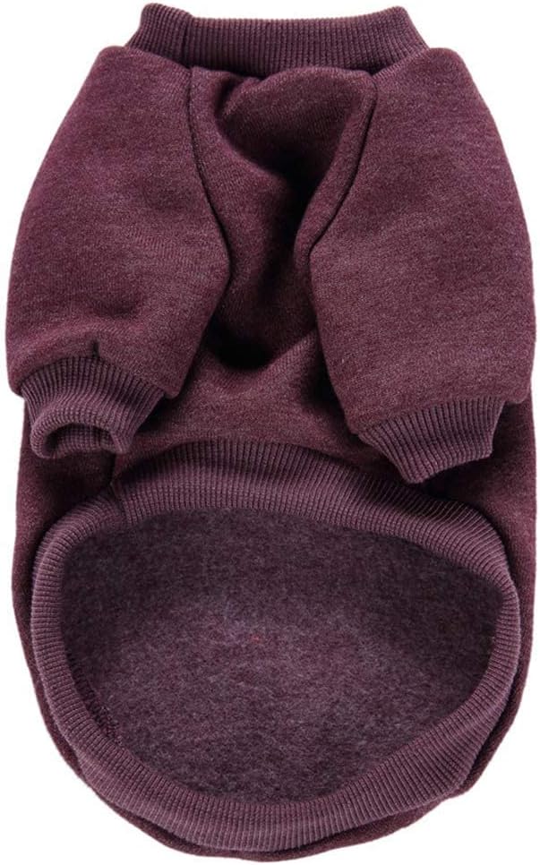Jecikelon Dog Clothes Dogs Sweater Soft Puppies Clothing Winter Puppy Sweaters Warm Outfit for Dogs Small XXS XS Cat Apparel (Medium, Brown)