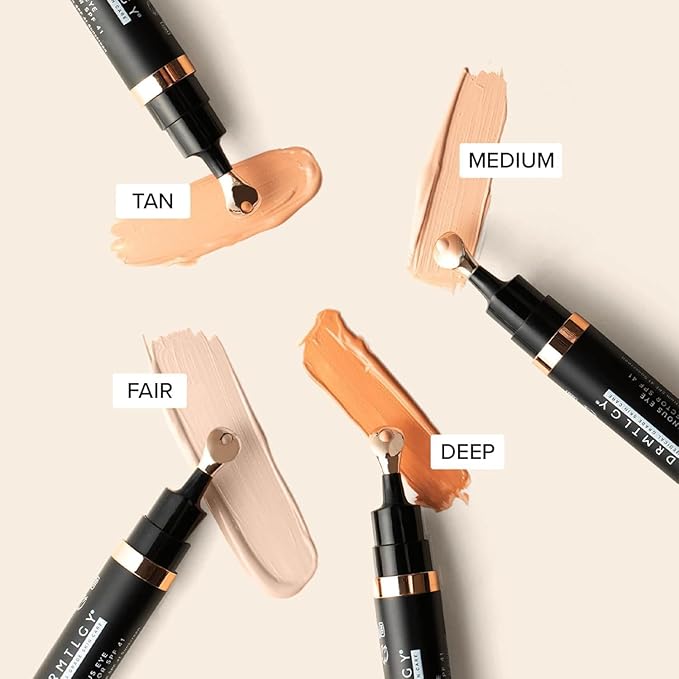 DRMTLGY Luminous Eye Corrector SPF 41 – Fair – Under Eye Color Corrector for Dark Circles – Hydrating Anti-Aging Tinted Eye Cream, Mineral Broad Spectrum Sun Protection, 0.25 fl oz / 7 mL