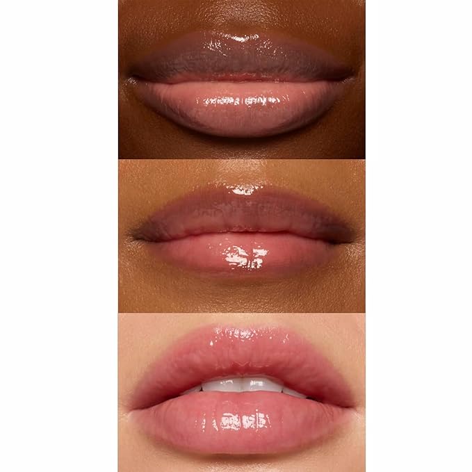 Deep Hydrating Lip Butter Balm- Glossy Lip Treatment with Shea Butter, Vitamin E, Peptides & Hyaluronic Acid - Vegan, Non-Sticky, Moisturizing Lip Care | 2-Pack (Clear-Unscented)