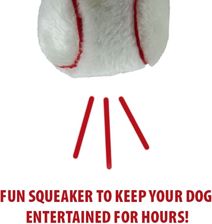 Jeffers Pet Sporty Pup Plush Football Squeaker Dog Toy, 8" - Soft Interactive Plush Ball for Dogs & Puppies, Indoor Play, Fetch, Cuddle, Interactive Fun, Birthday, Holiday, Christmas, Halloween