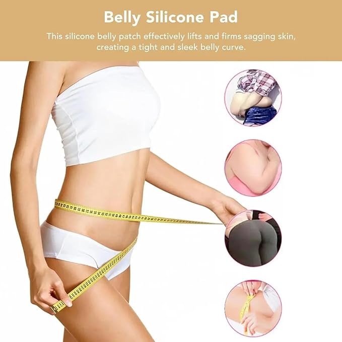 Silicone Reusable Stretch Mark Patches for Smoothing Skin Texture Lift Tighten Lightweight Washable Transparent Belly Skin Care Supplies