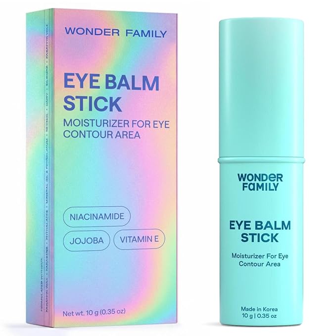 Korean Under Eye Balm Stick - Hydrating Eye Cream for Dark Circles and Puffiness, Wrinkles and Fine Lines - Lightweight Alternative to Serum - Moisturizing Korean Skin Care with Niacinamide, Vitamin E