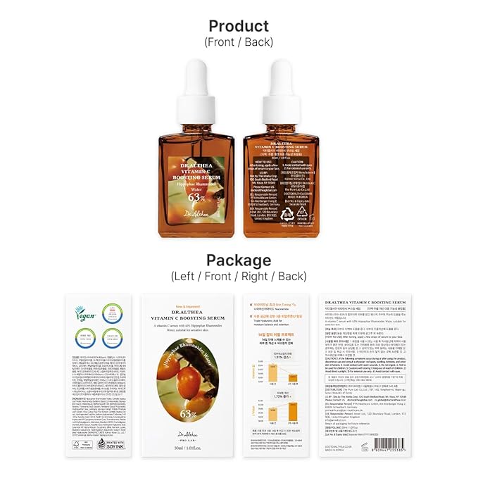Dr.Althea Vitamin C Boosting Serum | Daily Facial Serum with TRANEXAMIC ACID for All Skin Types | Helps Remove Dark Spots & Uneven Skin Tone | Korean Vegan Skin Care (Vitamin C Boosting RENEWED)