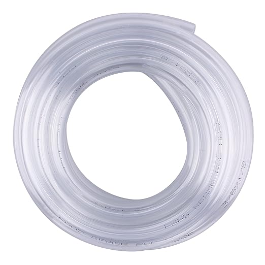 DERNORD PVC Tubing 3/8"ID X 1/2"OD Flexible Clear Vinyl Hose 10 Feet for Food Grade