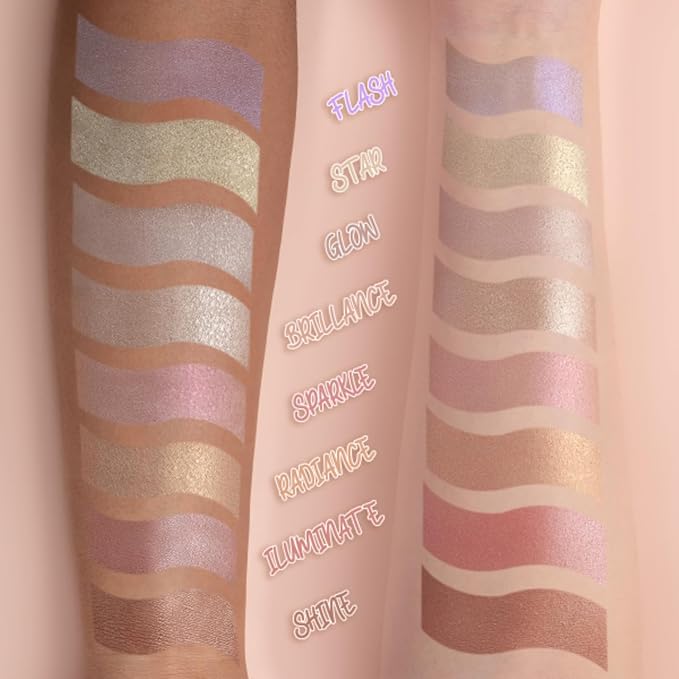 Pink Up | Luminous Powder |Highlighter | Enhances glow & defines features | Light-reflecting finish for radiant skin | Highlighter makeup | Makeup | Silky texture | Flash | Model PKIP01
