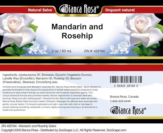 Bianca Rosa Mandarin and Rosehip Salve (2 oz, ZIN: 428164) - 3 Pack