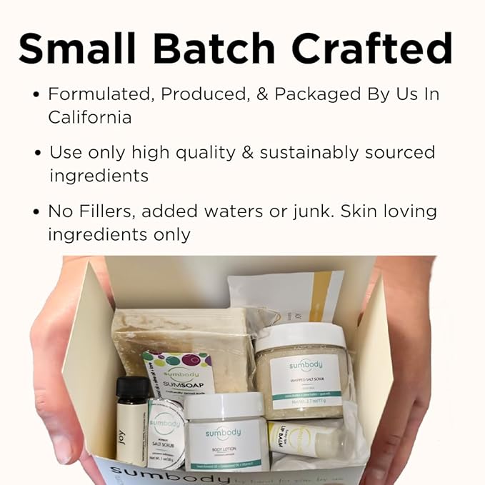 Sumbody Self Care Gifts 6pc Aromatherapy Body Care Set USA Made Women Men Teens Happy Birthday Box Spa Gift Basket Valentines Day Appreciation Vacation Essentials Bridal Shower Stocking Stuffer