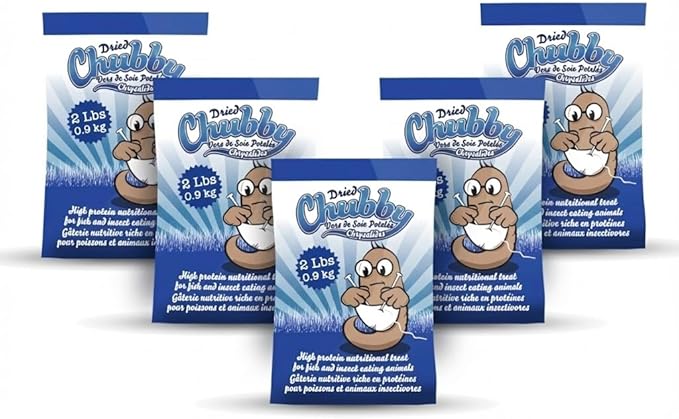 Chubby Dried Silkworm Pupae | 10?lbs | High-Protein Treat for Koi, Fish, Reptiles & Terrapins – Nutrient-Rich Calcium Snack
