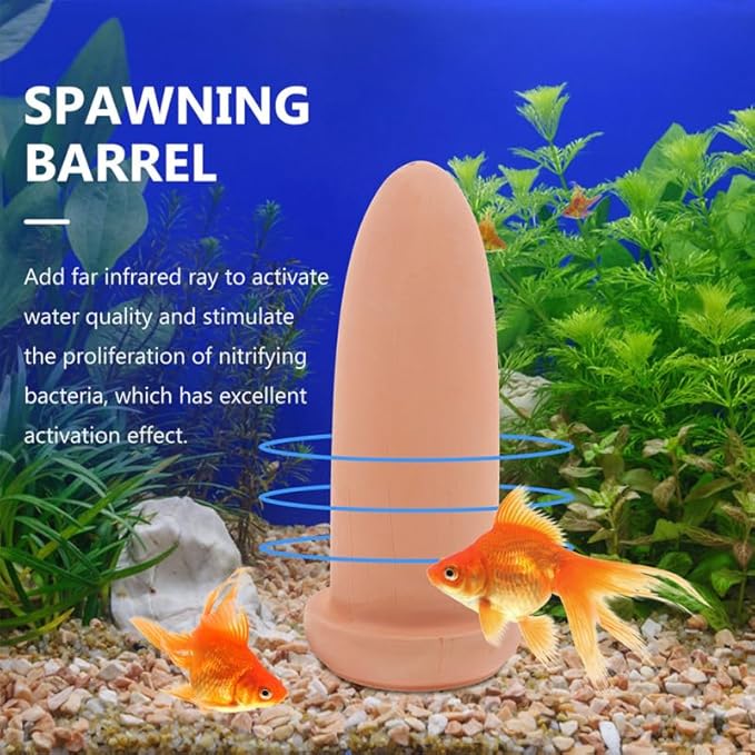 Sosoport 3pcs Fish Breeding Cone Ceramic Fish Breeding Tool for Aquarium Landscape