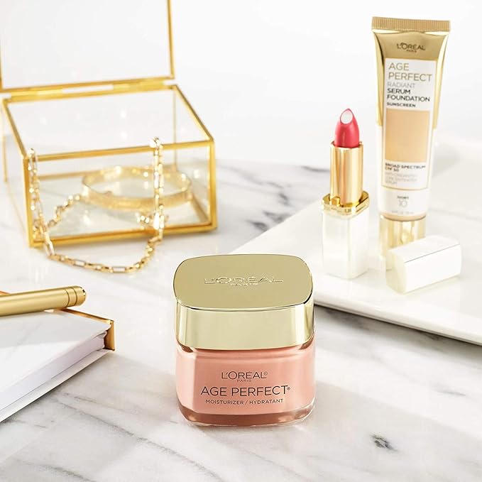L'Oreal Paris Age Perfect Rosy Tone Anti-Aging Eye Cream, For Dark Circles & Wrinkles .5 oz