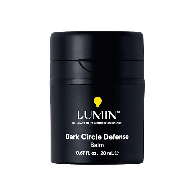 Lumin Men’s Dark Circle Defense Balm – Hydrating Eye Cream with Caffeine & Niacinamide, Korean Skincare for Men, Reduces the Look of Puffiness, Fine Lines & Dark Circles, Daily & Night Use, 20ml