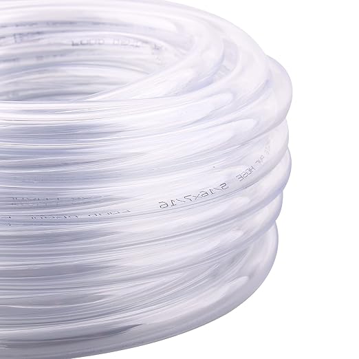 DERNORD PVC Tubing 3/16"ID X 5/16"OD Flexible Clear Vinyl Hose 25 Feet for Food Grade