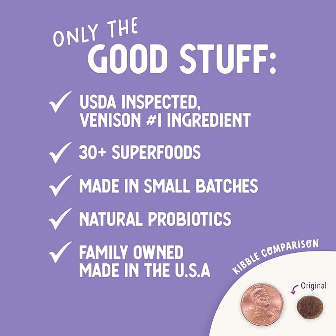 Health Extension Grain Free Venison & Sweet Potato Dry Dog Food - 30+ Superfoods and Probiotics for All Life Stages (23.5lb)