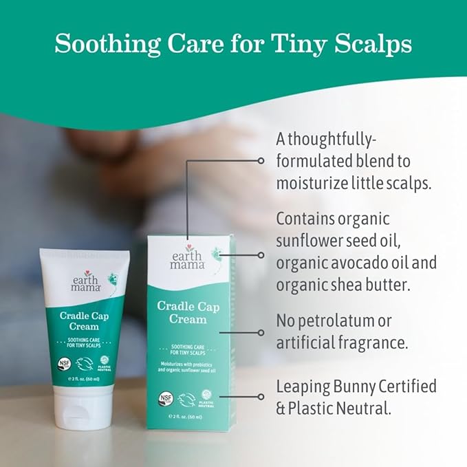 Earth Mama Cradle Cap Cream - 2 oz (Pack of 2)