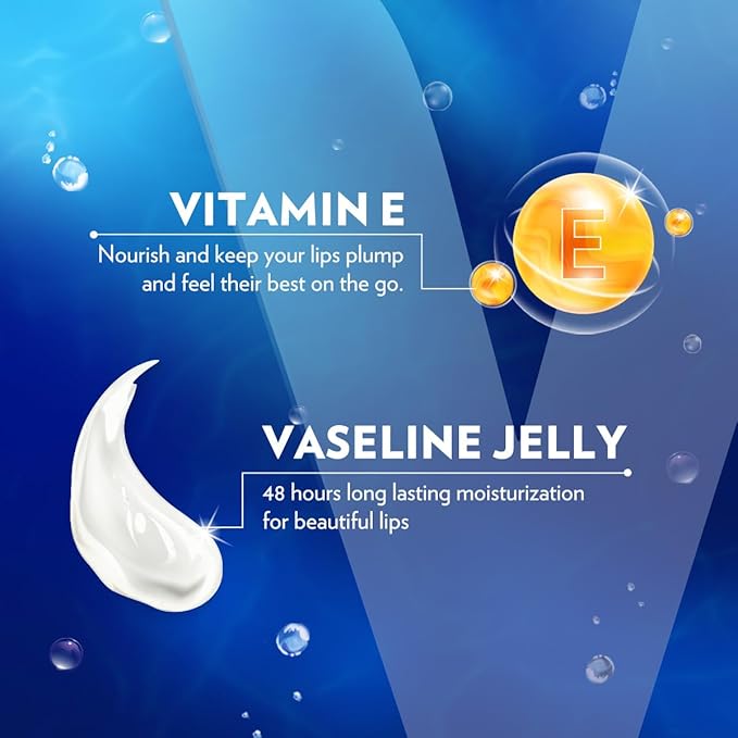 Vaseline Lip Therapy Care Original, Fast-Acting Nourishment, Ideal for Chapped, Dry, Cracked, or Damaged Lips, Lip Balm, 3-Pack of 2, 0.16 Oz Each, 6 Lip Balms
