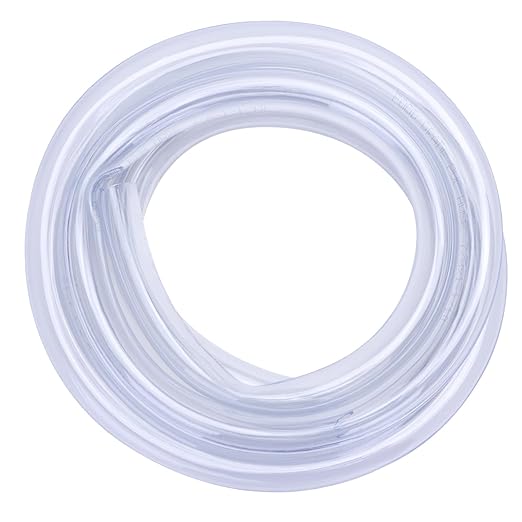 DERNORD PVC Tubing 7/8"ID X 1-1/10"OD Flexible Clear Vinyl Hose 10 Feet for Food Grade