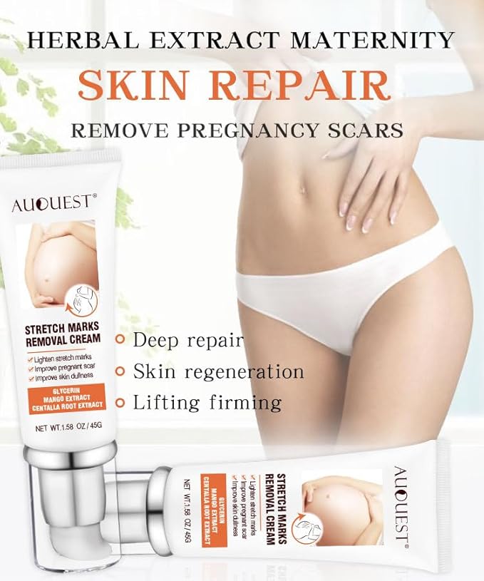 Stretch Mark Cream, Stretch Mark Prevention Cream For Pregnant Women, All Natural Ingredients, Reduce The Wrinkles Formed By Pregnancy, The Gift Of Skin Care For Pregnant Mothers (1PCS)