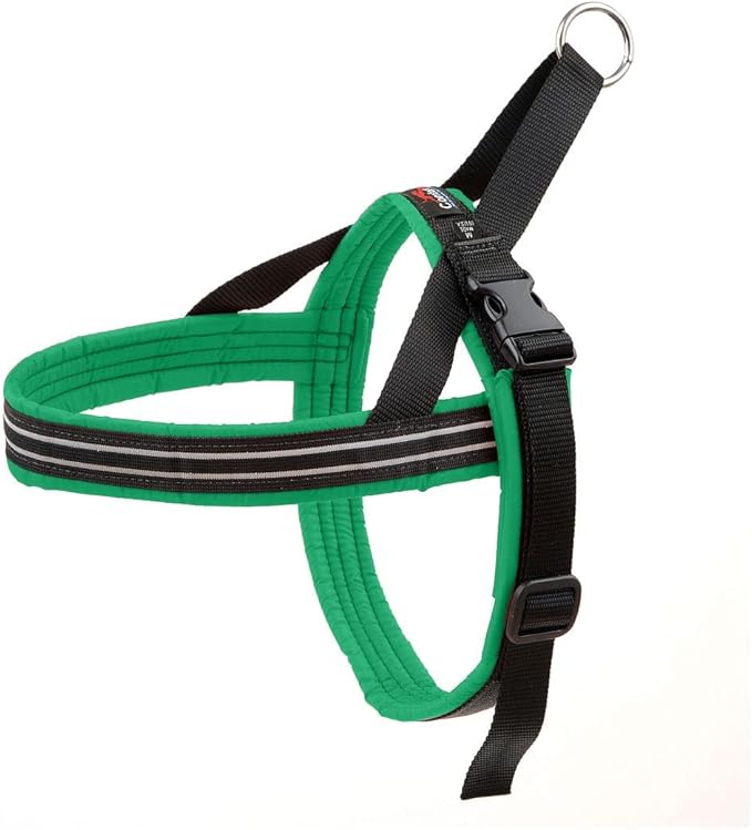 ComfortFlex Sport Dog Harness – No-Choke, Fully Padded, Non-Chafing Harness with Control Handle – Reflective, Lightweight, Adjustable for Active Dogs - XLarge, Kelly Green