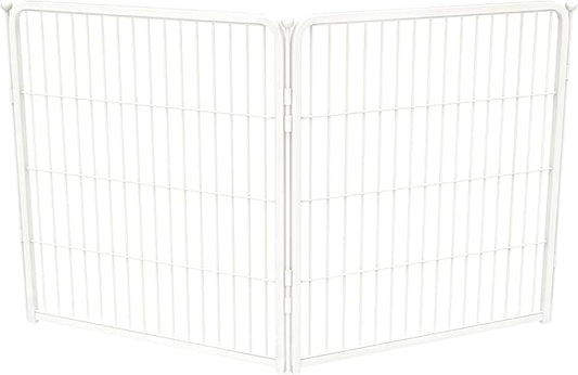 FXW Homeplus Unleashed Indoor Dog Playpen - Stress-Free and Safe Play, Heavy Duty 32 Inch 2 Panels Dog Pen for Puppy and Small Dogs, White│Patented