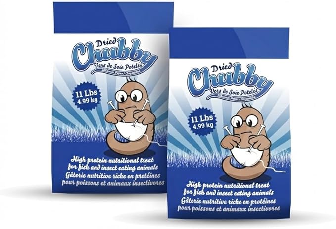 Chubby Dried Silkworm Pupae | 22?lbs | High-Protein Treat for Koi, Fish, Reptiles & Terrapins – Nutrient-Rich Calcium Snack
