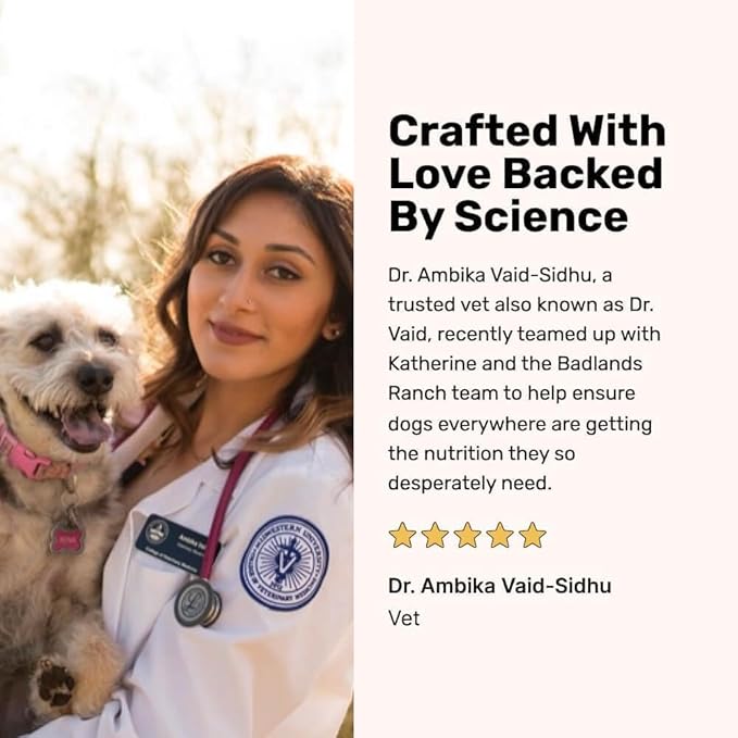 BADLANDS RANCH by Katherine Heigl- Superfood Complete, Air-Dried Adult Dog Food - High Protein, Zero Fillers, Superfood Nutrition (64 Ounce (Pack of 2), Beef)