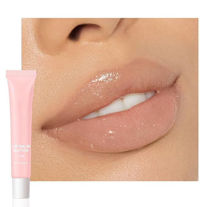 Summer Lip Butter Lip Balm, Ultra-Hydrating Natural Vegan Lip Balm, Sheer-Tinted Shine & Hydration, Soothes & Softens Dry Lips Skincare, Bálsamo labial hidratante #4 Cake