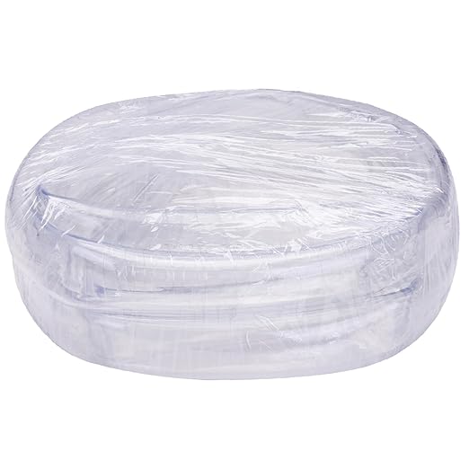 DERNORD PVC Tubing 1-1/4"ID X 1-1/2"OD Flexible Clear Vinyl Hose 10 Feet for Food Grade