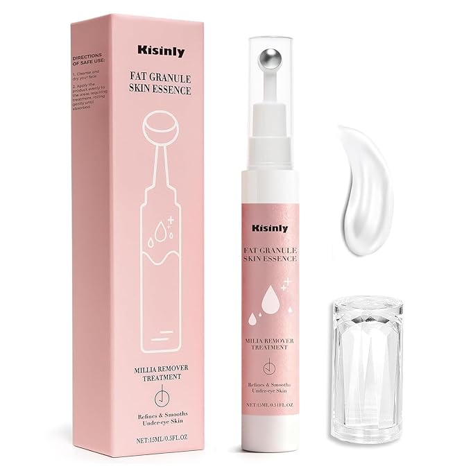 Milia Bump Remover for Eye & Face, Milia Spot Remover Treatment Serum with Salicylic Acid,Milia Acne Cream,Fat Granule Clearing Skin Essence