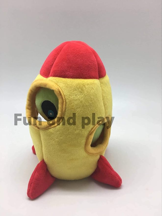 MODERN WAVE - Interactive Squeaky Plush Hide and Seek Squirrel Type Puzzle Toy for Dogs, Small Size (Spaceship and Aliens)