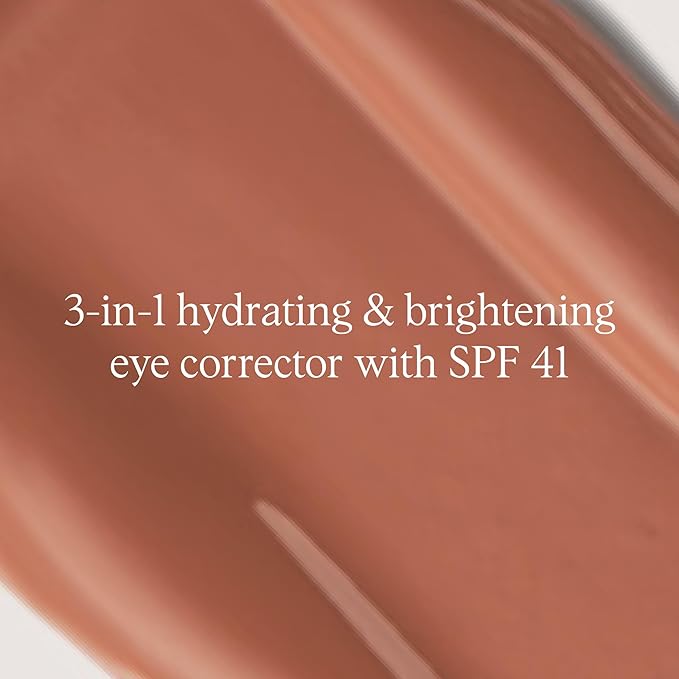 DRMTLGY Luminous Eye Corrector SPF 41, Under Eye Color Corrector for Dark Circles, Anti-Aging Tinted Eye Cream, Hydrating Eye Serum with Peach Undertone, Deep