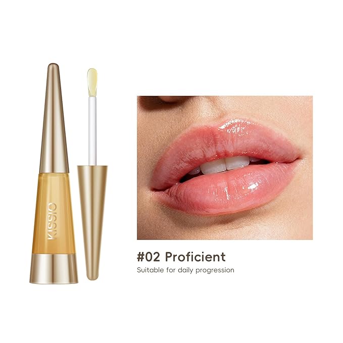 KISSIO PLUMP Lip Plumper,0.3 fl oz (9 ml),Maximum Plump with Ginger and Peptides,Extreme Lip Plumper,Hydrating and Plumping,Lips Lines Care,Lips Gloss,Proficient