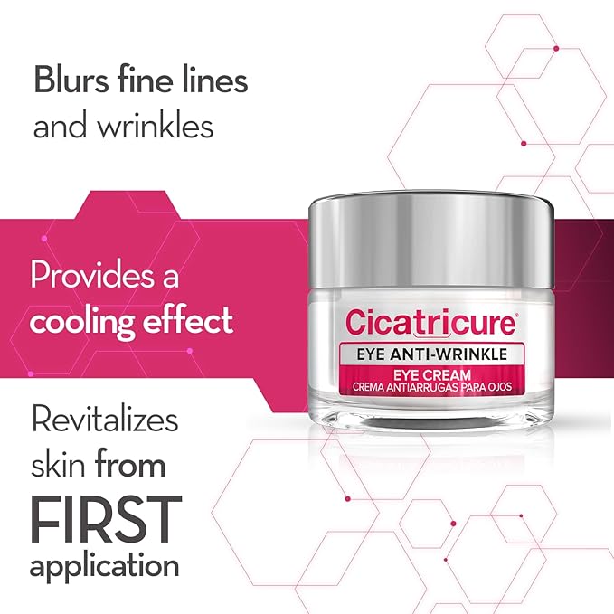 Cicatricure Blur & Filler Anti-Wrinkle Eye Treatment: Advanced Formula for Fine Lines, Under-Eye Bags & Skin Rejuvenation, Hydrating Eye Cream for Daily Use, 0.5 Ounce (Pack of 2)