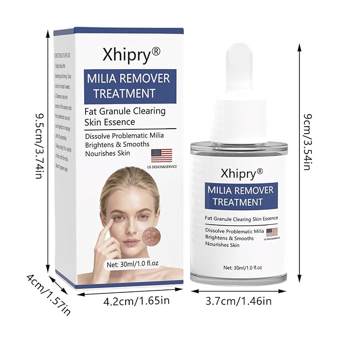 Milia Remover for Face, Milia Bump Remover Under Eye, Spot Treatment Serum with Salicylic Acid, Milia Acne Cream 30Ml