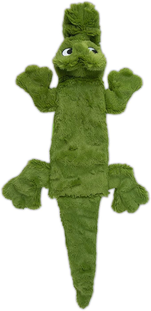 Best Pet Supplies Squeaky Dog Toys with Soft Durable Fabric for Small, Medium and Large Pets Interactive Toy for Indoor Play, Supports Active Biting and Play - Alligator, Medium
