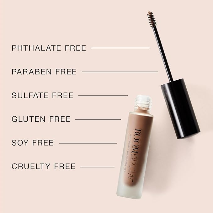 BOOM! by Cindy Joseph Boom Brow - Lightweight Shaping Eyebrow Mousse for Natural Brows - Subtle Definition & Volume Makeup for Women Over 50 - (Taupe)