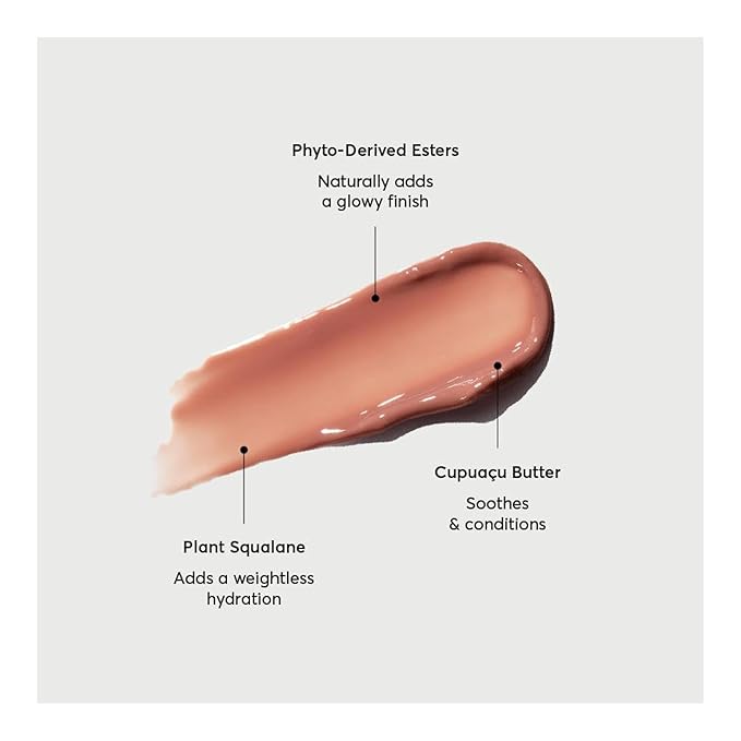 Naturium Phyto-Glow Lip Balm | With Shea Butter & Squalane, Sheer Tinted Colour | 10 ml, Latte