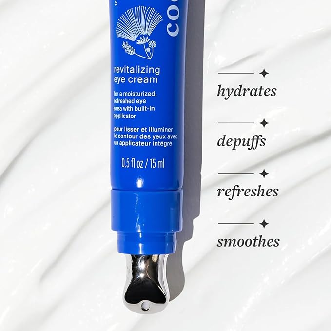Cocokind Revitalizing Eye Cream | Soothing, Cooling Metal Applicator Tip | Hydrate, Depuff & Reduce Fine Lines and Wrinkles | Firmer and Brighter Looking Under Eye Area | 0.5 Fl Oz, 3 Pack