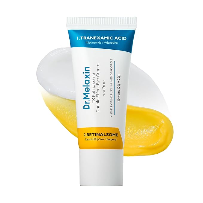 Dr.Melaxin TX Tranexamic Acid Retinalsome Dual Eye Cream with Adenosine Niacinamide for Dark circle Repairing | Daily Anti-Aging Under Eye Care | 50ml - Korean Skin care