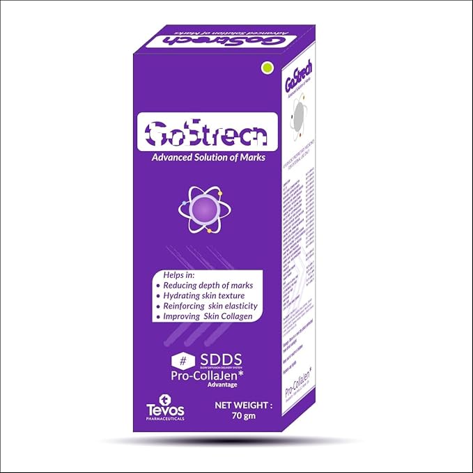 G'oStre'ch Stretch Mark Removal Cream - 70gm for Pregnancy Skin Care to Reduce Stretch Marks & Scars Belly Creams for Wrinkles |safe for pregnancy | All skin types 70 G