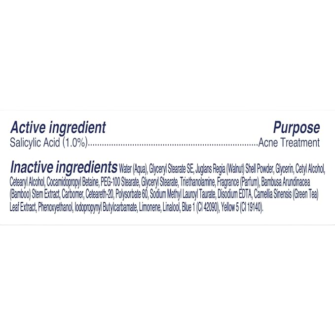 St. Ives Blackhead Clearing Face Scrub, Clears Blackheads & Unclogs Pores, Green Tea & Bamboo, Salicylic Acid Acne Treatment Facial Scrub, Moderate Exfoliator Skin Care with Natural Exfoliants 6 oz