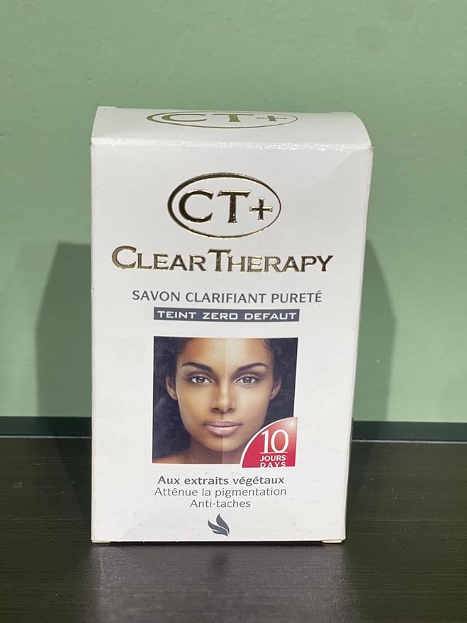 CT+ Clear Therapy Skin Lightening Set, 3-Piece Beauty Kit with Lotion, Soap and Serum, 10 Day Treatment