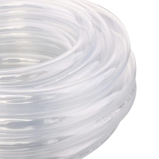 DERNORD PVC Tubing 5/8"ID X 13/16"OD Flexible Clear Vinyl Hose 25 Feet for Food Grade