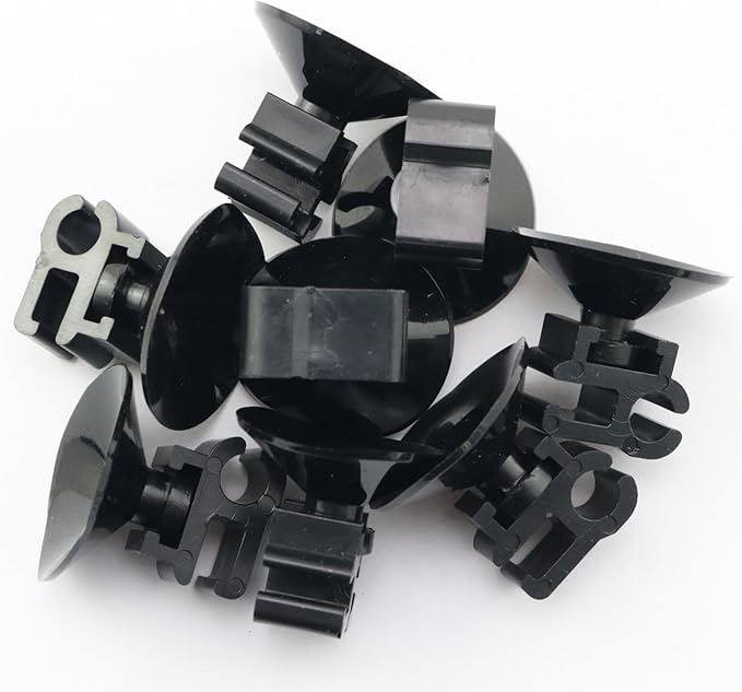 10PCS Aquarium Equipment Suction Cup Clip Aquarium Oxygen Tube Power Cord Clip Cable Organiser 2.8cm/0.98in for Fixing Aquarium Oxygen Pump Hose Clip
