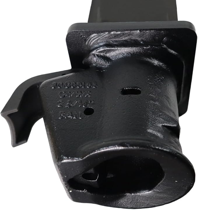 Shocker Replacement Gooseneck Stem & Demco Coupler for 2-5/16" Ball - Square with Top Crank - Black - 30,000 lbs - Adjustable