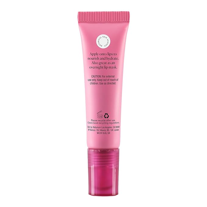 Naturium Phyto-Glow Lip Balm, Hydrating Lip Care with a Glossy Finish, 0.34 oz Plum