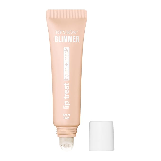 Revlon Glimmer Lip Treat Balm + Mask™, Overnight Peptide Lip Treatment, Hydrating, 001 Scent Free, 0.4 fl oz