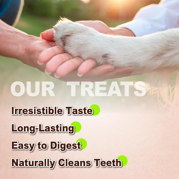 AFreschi Turkey Tendons for Dogs, USA-Sourced, Healthy Dog Treats, Rawhide-Free Puppy Chews, Long Lasting, All Natural, Hypoallergenic Dog Treats for Medium Breeds, 8 oz Pack Braid (M)
