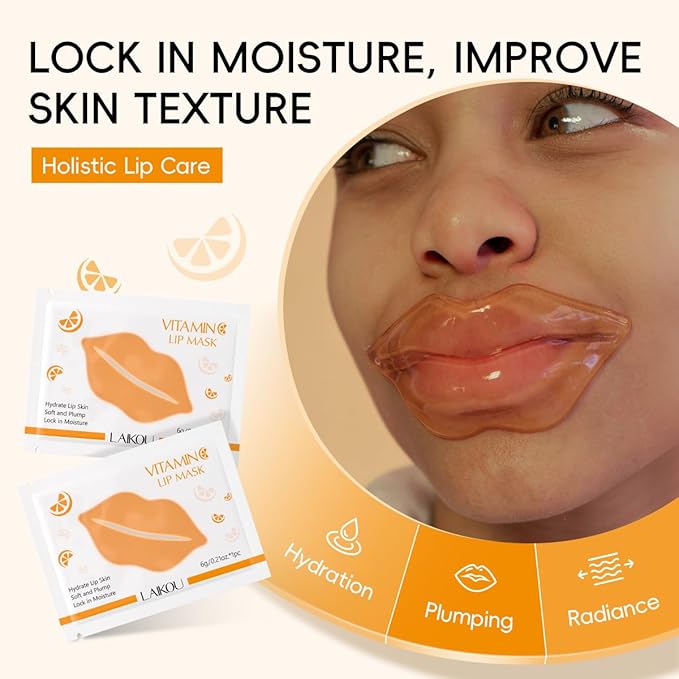 LAIKOU Vitamin C Skin Care, Skin Care Set, Face Mask, Eye Mask, Lip Mask with Serum, Cleanser, Toner, Eye Cream, Essence Cream for Women Teen Girls Mom Daughter Mother's Day Christmas Birthday