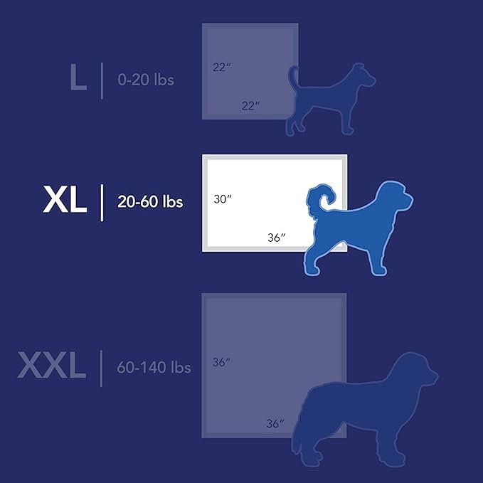 Scott Pet Guard Advanced Dog Pads - XL - 30" x 36" - 40 Pack of Pet Pads